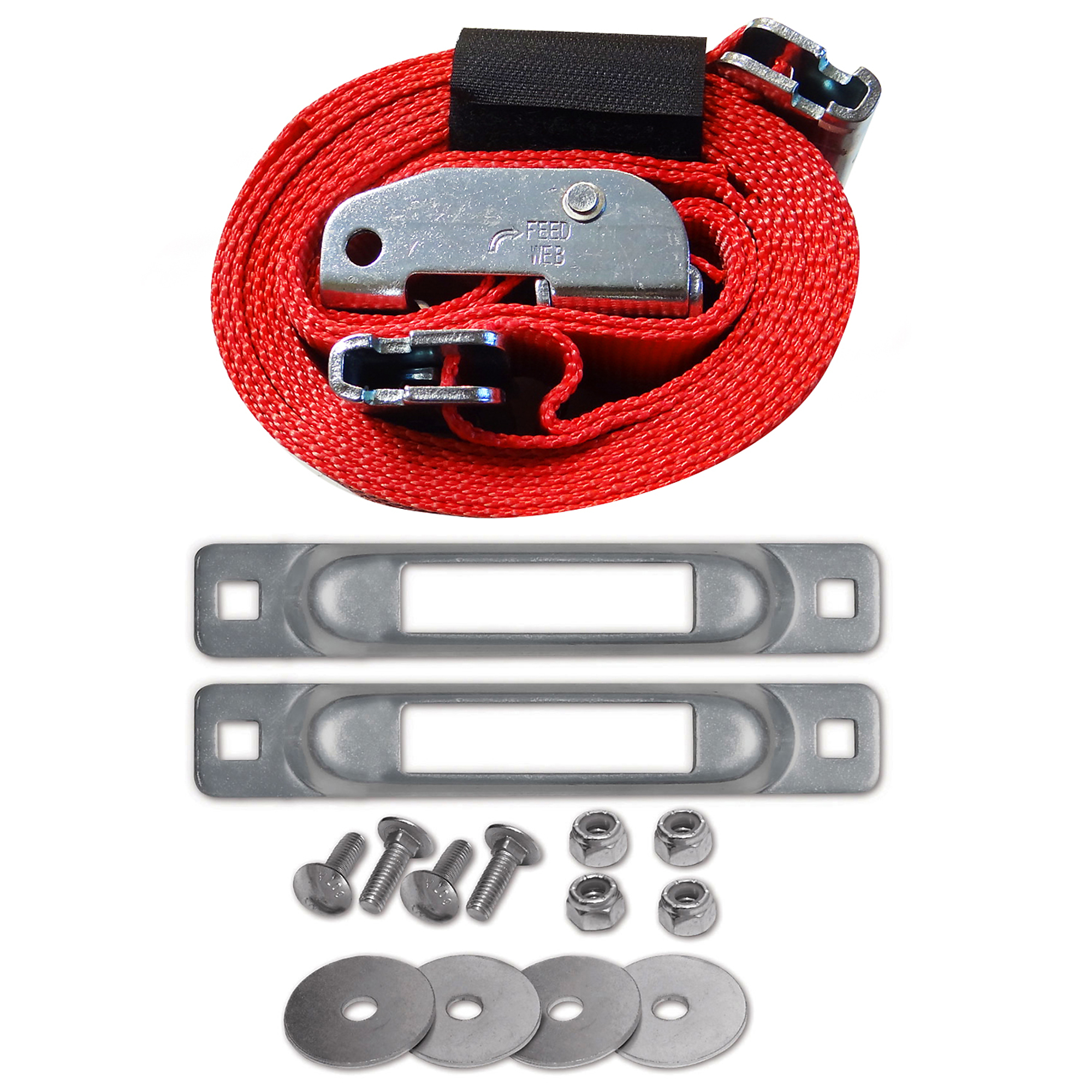Snap-Loc E-Track Ladder Strap Safety Tie-Down Anchor Kit - 96in., 1000-Lb. Working Load, Multiple Materials, Model# SLCLSSK